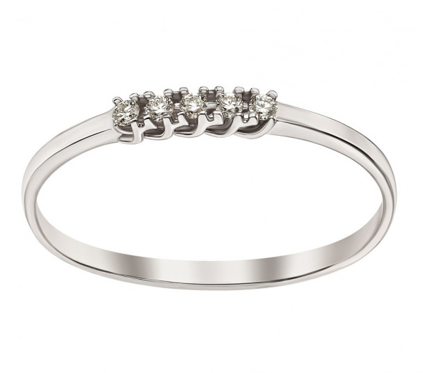 Золотое кольцо с бриллиантом. Артикул 750649B - Фото  1