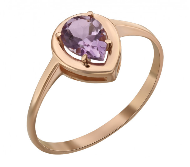 Золотое кольцо с аметистом. Артикул 363670  размер 16.5 - Фото 1