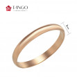 Золотое обручальное кольцо классическое. Артикул 340023  размер 16 - Фото 2