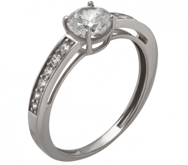 Серебряное кольцо с фианитами. Артикул 380350С  размер 18.5 - Фото 1