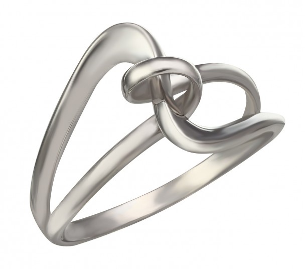 Серебряное кольцо с вставкой из золота. Артикул 310264Н - Фото  1