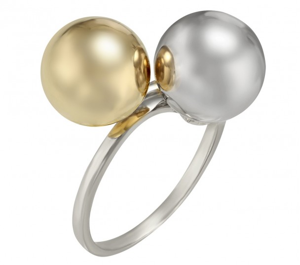Кольцо в белом золоте с бриллиантами. Артикул 740325В - Фото  1