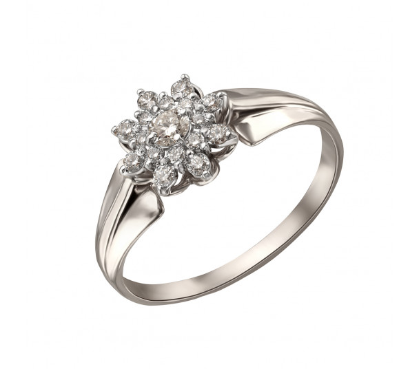 Золотое кольцо с бриллиантами. Артикул 750684В  размер 16.5 - Фото 1