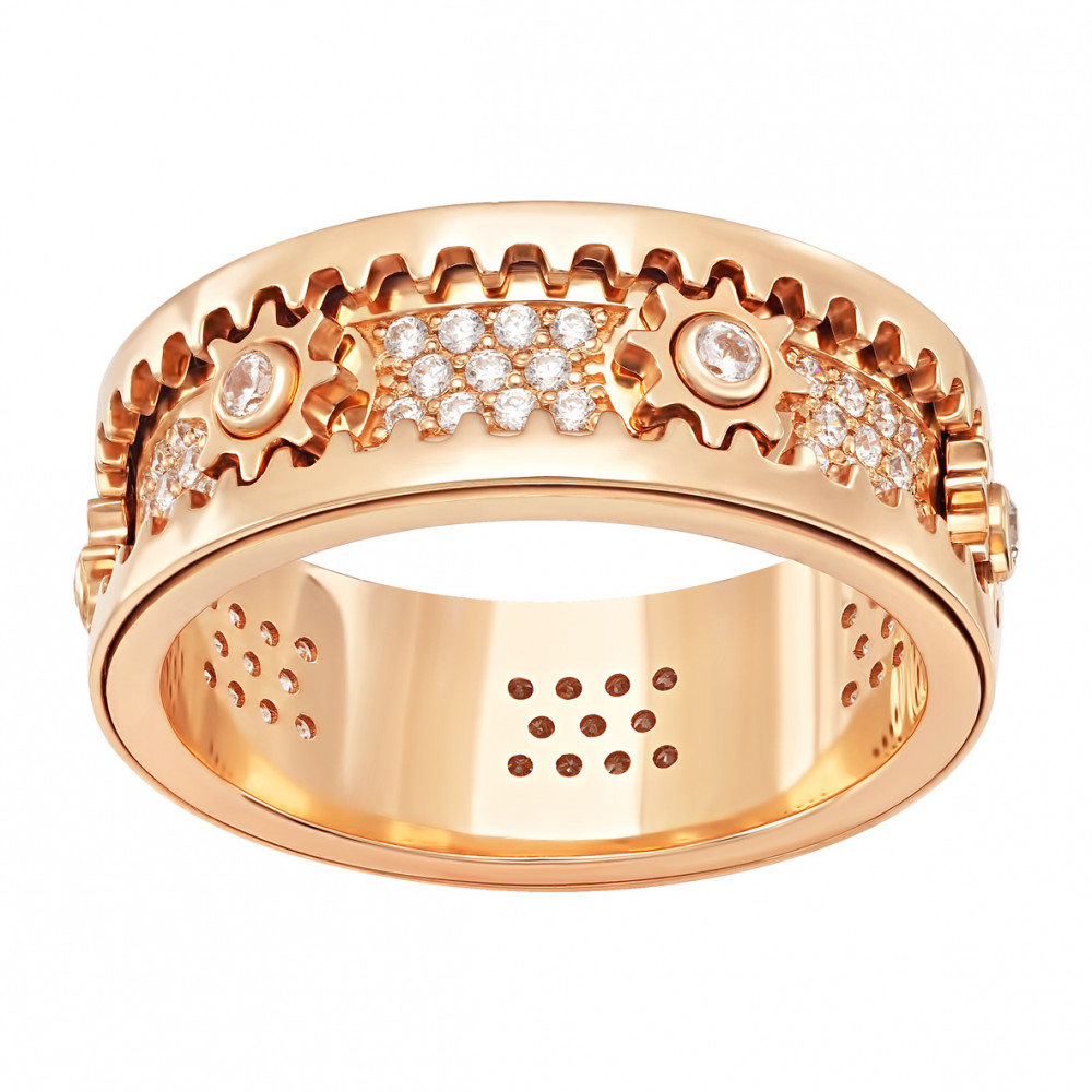 Золотое кольцо с бриллиантами. Артикул 750754  размер 20 - Фото 2