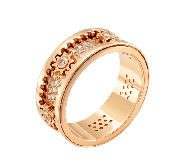 Золотое кольцо с бриллиантами. Артикул 750754  размер 21 - Фото 1