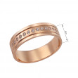 Золотое кольцо с фианитами. Артикул 340186  размер 17.5 - Фото 3