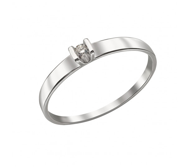 Золотое кольцо с бриллиантом. Артикул 740371В  размер 16.5 - Фото 1