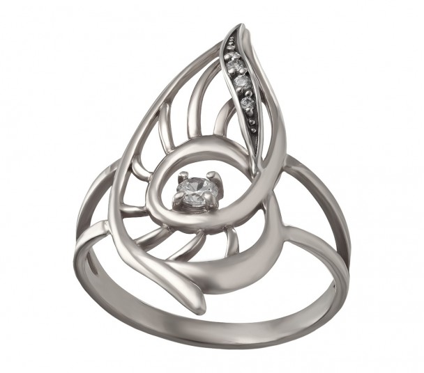 Серебряное кольцо с фианитами. Артикул 330812С  размер 16 - Фото 1
