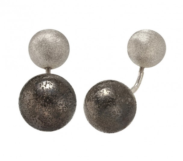 Серебряные серьги-кольца. Артикул 460061С - Фото  1