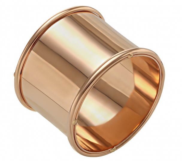 Кольцо из золота с каучуком. Артикул 900619 - Фото  1