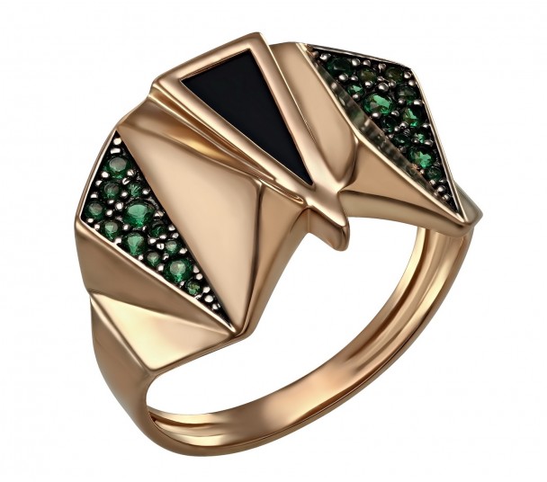 Золотое кольцо с опалами и нанокристаллами. Артикул 3723736 - Фото  1