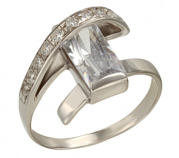 Серебряное кольцо с фианитами. Артикул 320330С  размер 16 - Фото 1