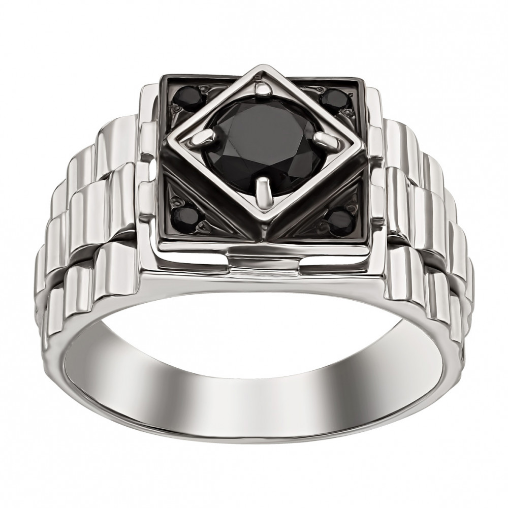 Серебряное кольцо с фианитами. Артикул 330426С  размер 19.5 - Фото 2