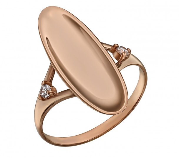 Золотое кольцо с фианитами. Артикул 380496  размер 17 - Фото 1