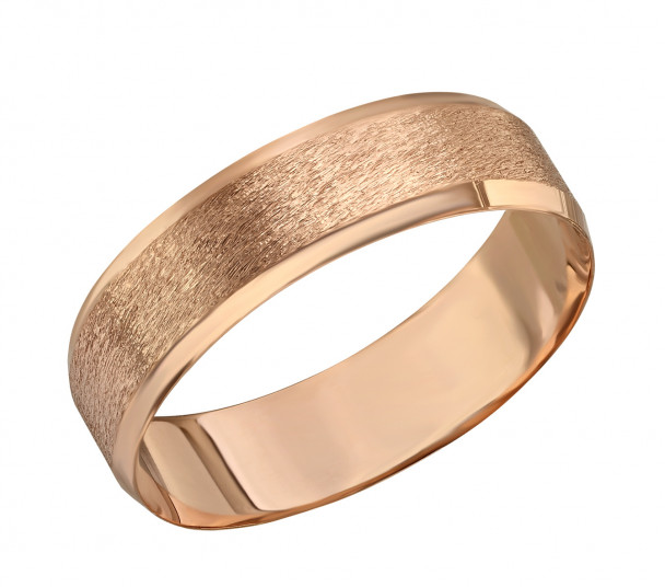 Золотое обручальное кольцо с алмазной гранью. Артикул 340096  размер 18 - Фото 1