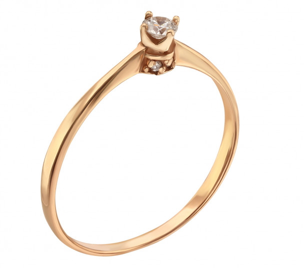 Золотые обручальные кольца с бриллиантом - Фото  23