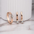 Золотое кольцо с бриллиантом. Артикул 750671  размер 18.5 - Фото 3