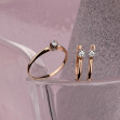 Золотое кольцо с бриллиантом. Артикул 750673  размер 17 - Фото 5