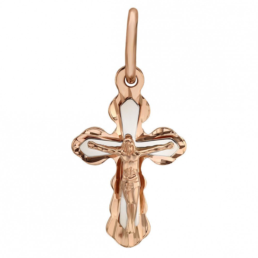 Подарочный набор для крестин (серебряная ложка, золотые цепочка, крестик и ладанка). Артикул 990103Н  - Фото 3