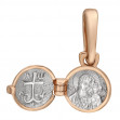 Подарочный набор для крестин (серебряная ложка, золотые цепочка, крестик и ладанка). Артикул 990103Н  - Фото 7