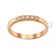 Золотое кольцо с бриллиантами. Артикул 740361  размер 19 - Фото 2