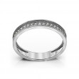 Ring in white gold with cubic zirconia. Article 380536V  size 18 - Photo 2