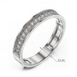 Ring in white gold with cubic zirconia. Article 380536V  size 18 - Photo 3