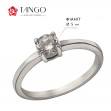 Серебряное кольцо с фианитом. Артикул 320906С  размер 20 - Фото 2