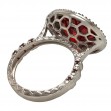 Серебряное кольцо с фианитами. Артикул  330846С  размер 18.5 - Фото 2