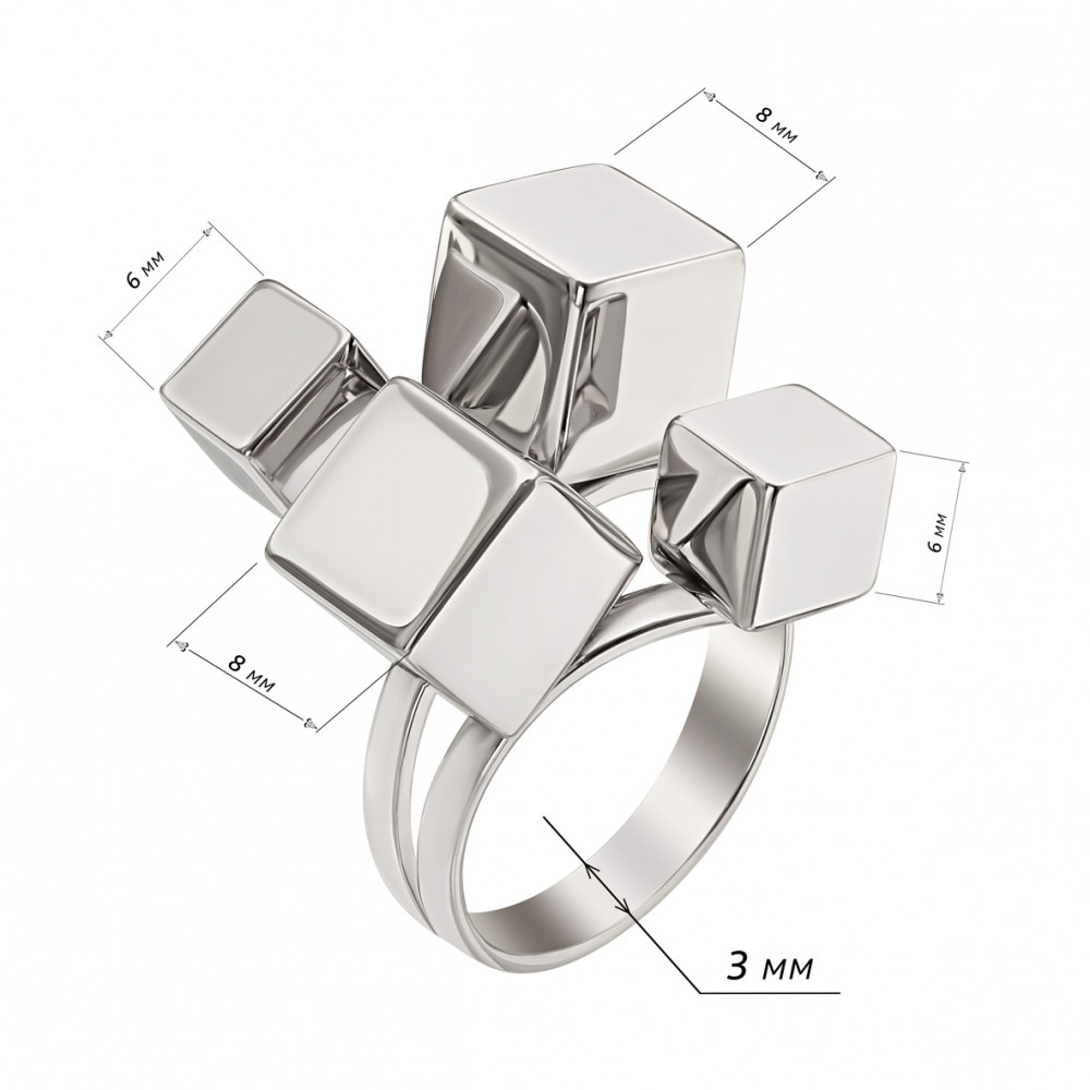Серебряное кольцо. Артикул 391112С  размер 17 - Фото 2