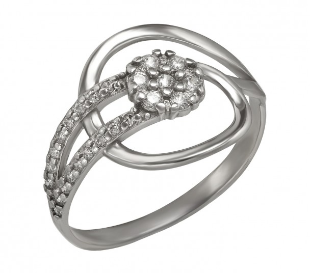 Серебряное кольцо с фианитами. Артикул 320991С  размер 18.5 - Фото 1