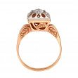 Золотое кольцо с фианитом. Артикул 330838  размер 17 - Фото 2