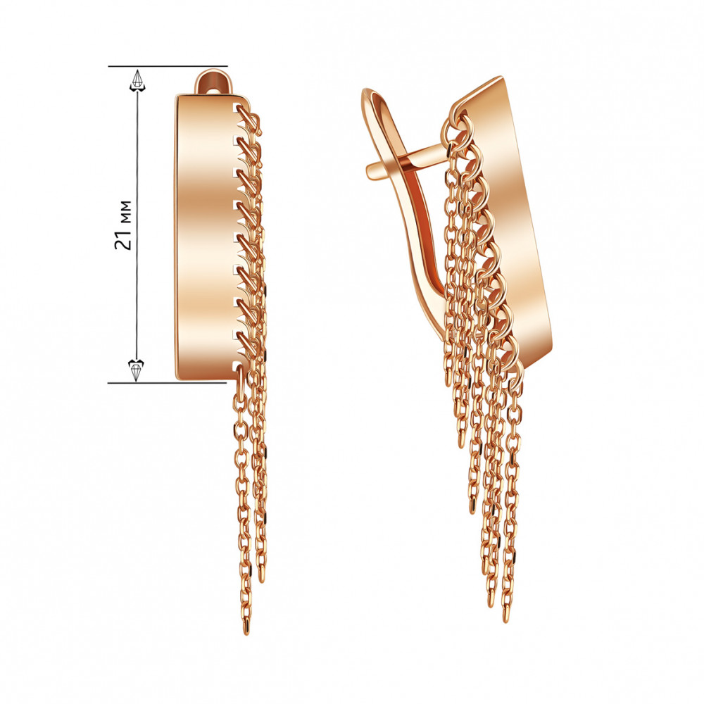 Gold earrings. Article 480079  - Photo 2