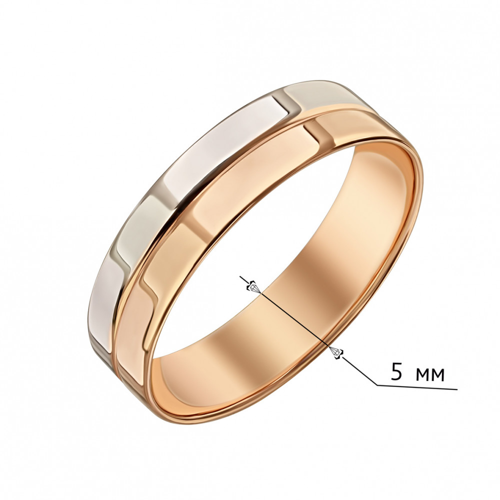 Золотое обручальное кольцо. Артикул 340175  размер 16 - Фото 2