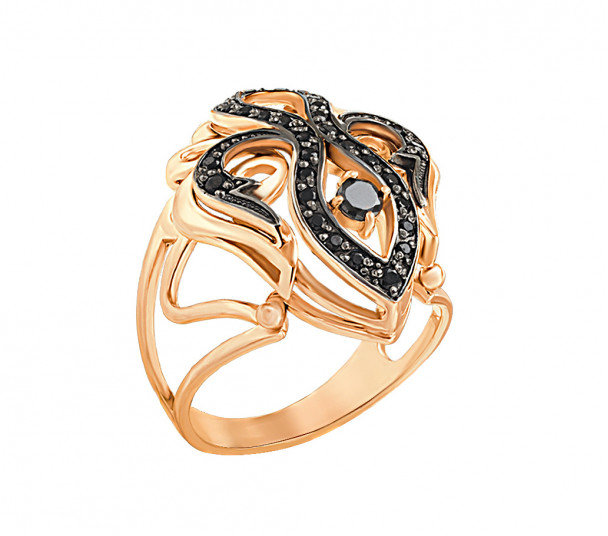 Золотое кольцо с опалом и нанокристаллами. Артикул 3623567 - Фото  1