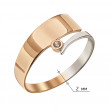 Золотое кольцо с фианитом. Артикул 350093  размер 19.5 - Фото 2