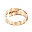 Gold ring with cubic zirkonia. Article 380610  size 16 - Photo 2