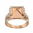 Золотое кольцо с фианитами. Артикул 350081  размер 17.5 - Фото 2