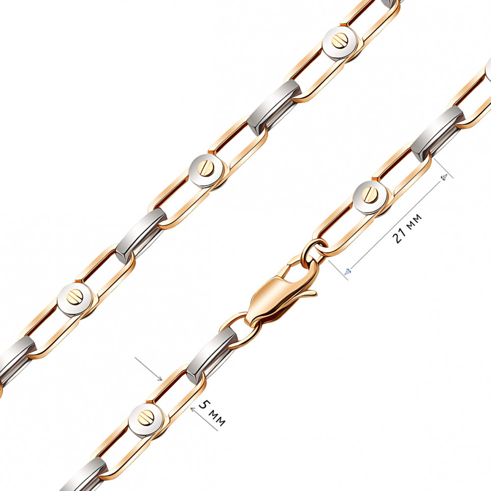 Gold chain. Article 895012  size 550 - Photo 2