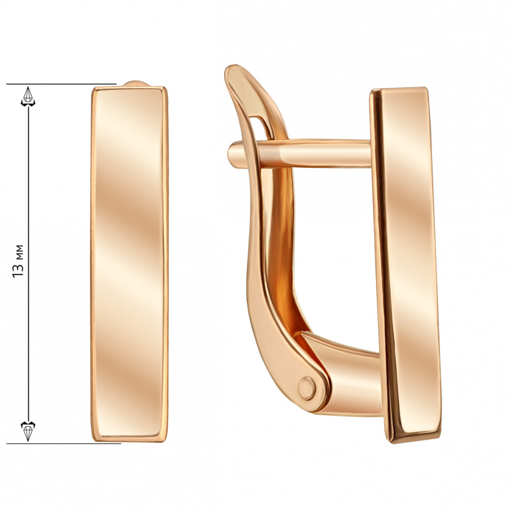 Gold earrings. Article 470619  - Photo 2