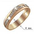 Золотое кольцо с бриллиантами. Артикул 750656  размер 19.5 - Фото 2