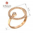 Золотое кольцо с фианитами. Артикул 380630  размер 19.5 - Фото 2