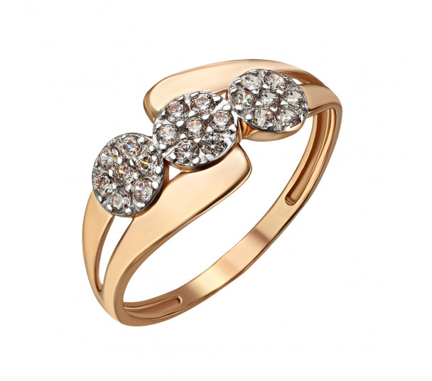 Золотые женские кольца с камнями - Фото  21