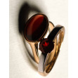 Golden ring with garnet. Article 364711  size 18 - Photo 3