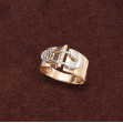 Золотое кольцо с фианитами. Артикул 350098  размер 17 - Фото 4