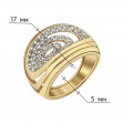 Золотое кольцо с фианитами. Артикул 380608М  размер 17.5 - Фото 2