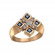 Золотое кольцо с фианитами. Артикул 350029  размер 16 - Фото 2