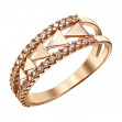 Золотое кольцо с фианитами. Артикул 380468  размер 17 - Фото 2