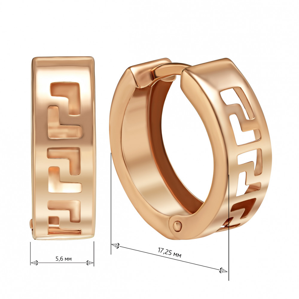 Gold earrings. Article 470322  - Photo 2