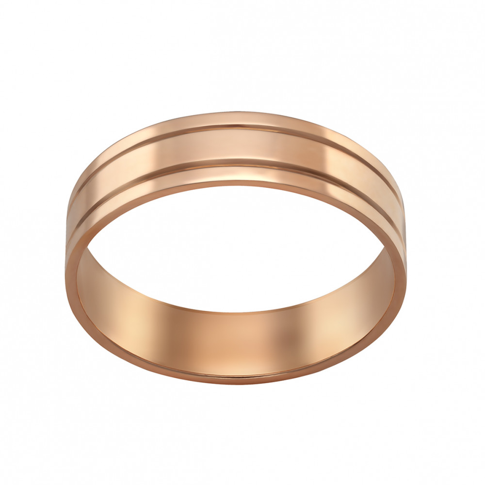 Золотое обручальное кольцо. Артикул 340166  размер 19.5 - Фото 2